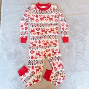 Hanna Andersson Dear Oh Deer Long John Christmas Holiday Pajama Set 110cm 5 Yr